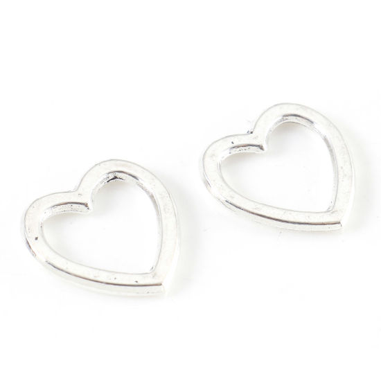 DoreenBeads Zinc Based Alloy Valentine S Day Charms Antique Silver