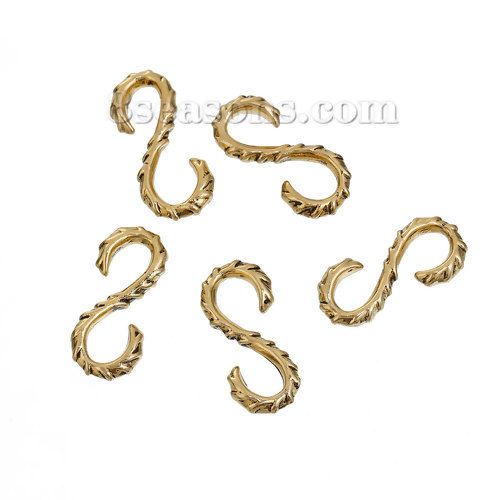 Изображение Застежки В формеS Античное Золото 24мм x 11мм, 2 ШТ
