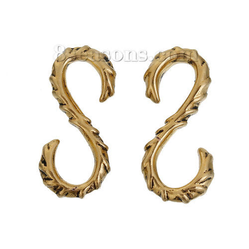 Изображение Застежки В формеS Античное Золото 24мм x 11мм, 2 ШТ