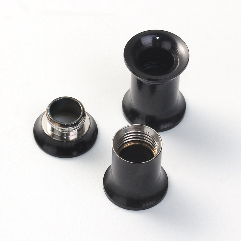 Picture of Stainless Steel Ear Stretcher Expander Black Bobbin 14mm x 10mm, 1 Piece