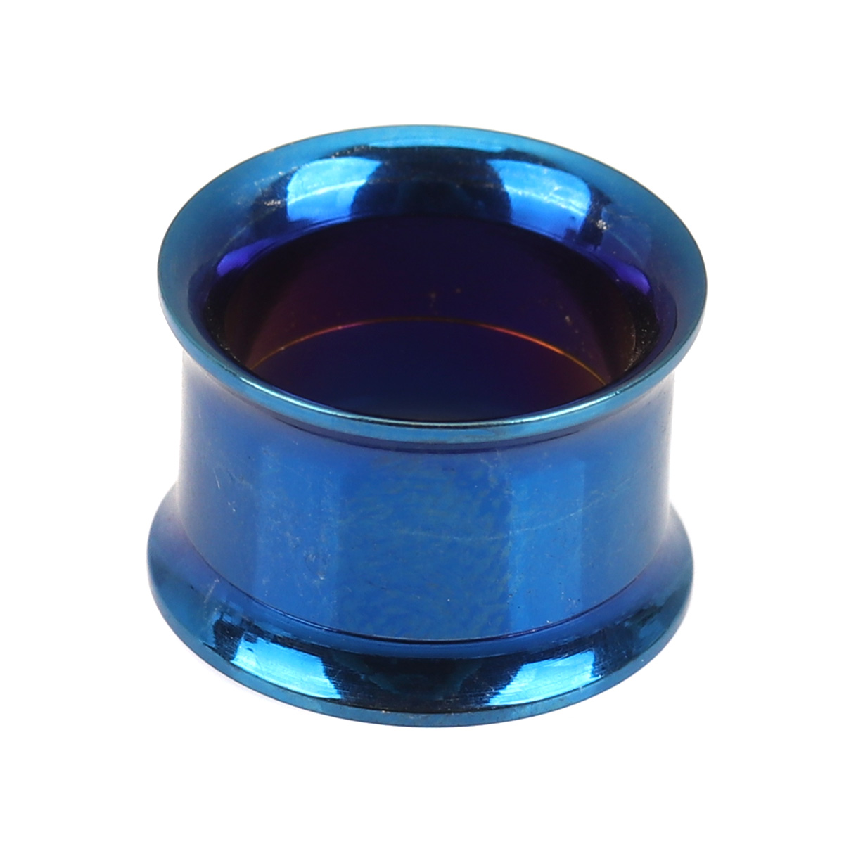 Picture of Stainless Steel Ear Stretcher Expander Blue Cylinder 16mm x 10mm, 1 Piece