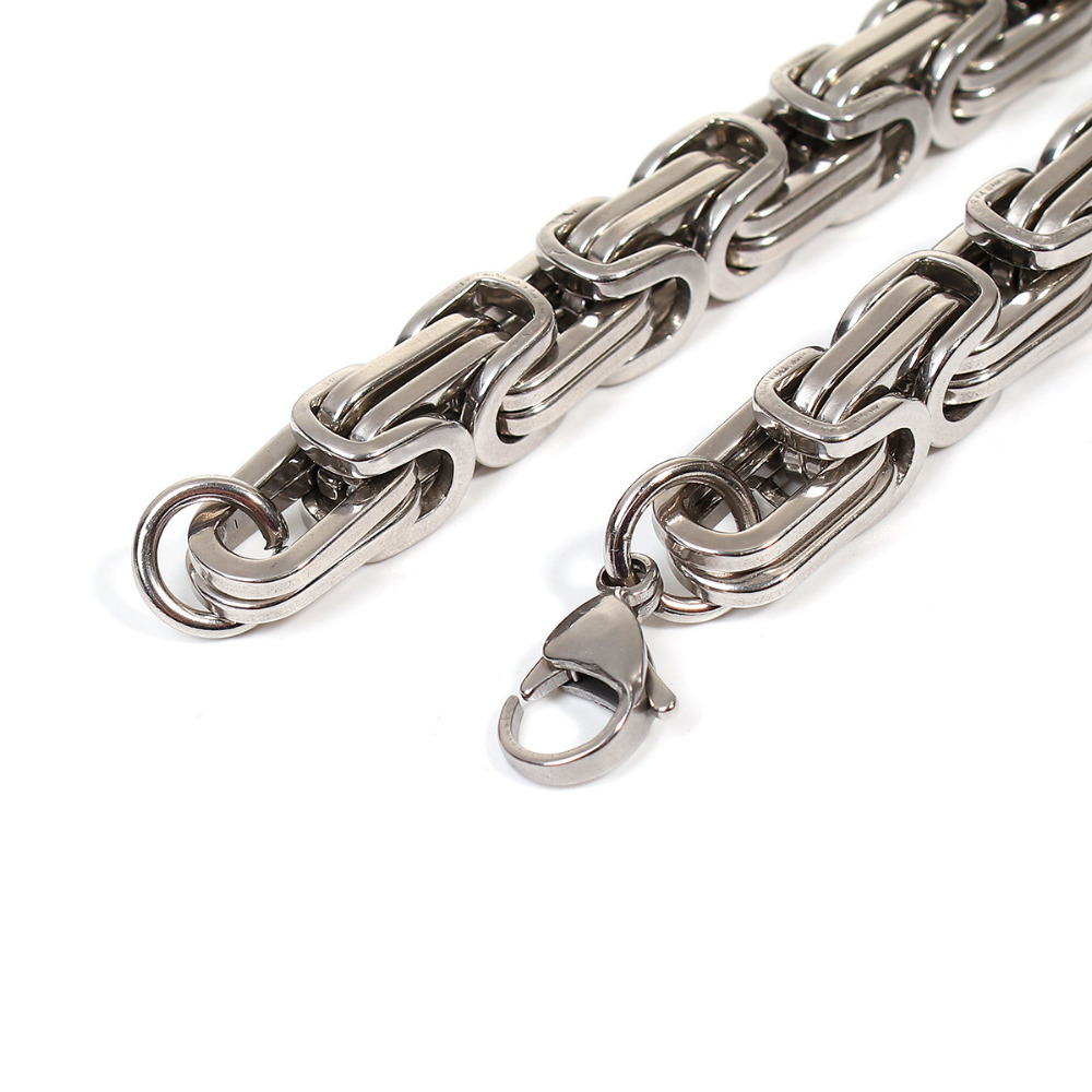 Picture of Stainless Steel Bracelets Gold Plated & Silver Tone Silver Tone 23cm(9") long, 1 Piece