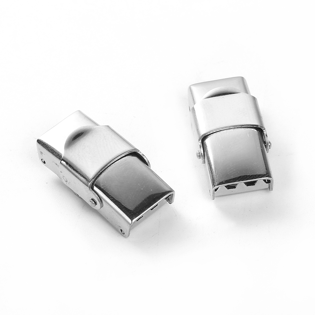 Изображение Нержавеющая Сталь Застежки Серебряный Тон 10mm x 6mm) 25мм x 14мм, 3 ШТ