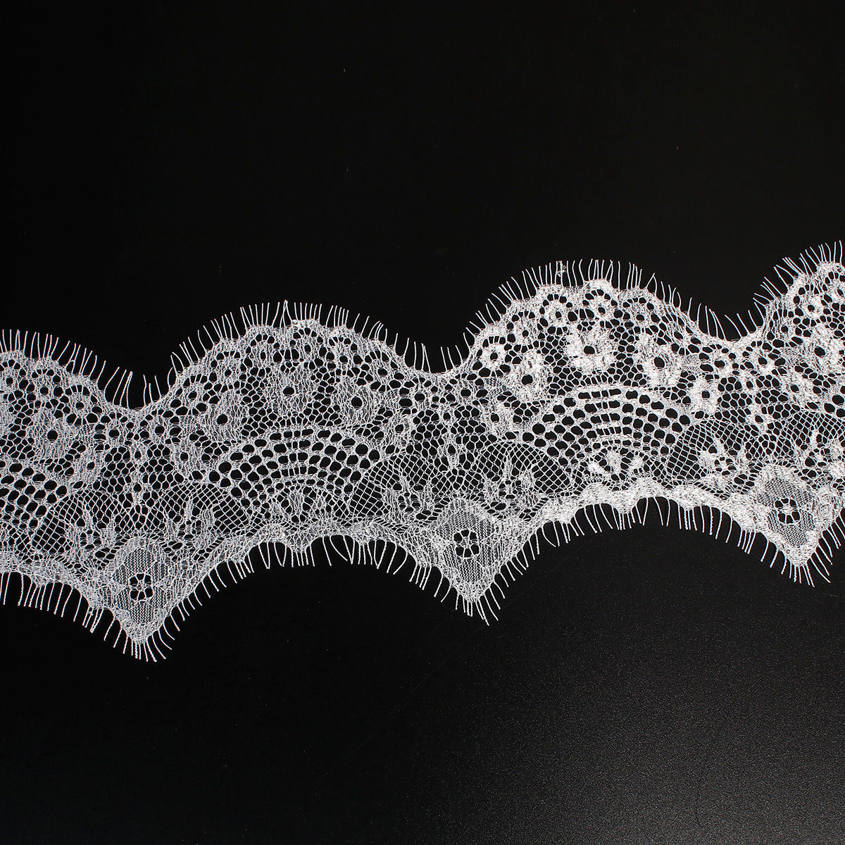 Изображение 1 Piece Polyamide Nylon Lace Trim White 300cm x 10cm
