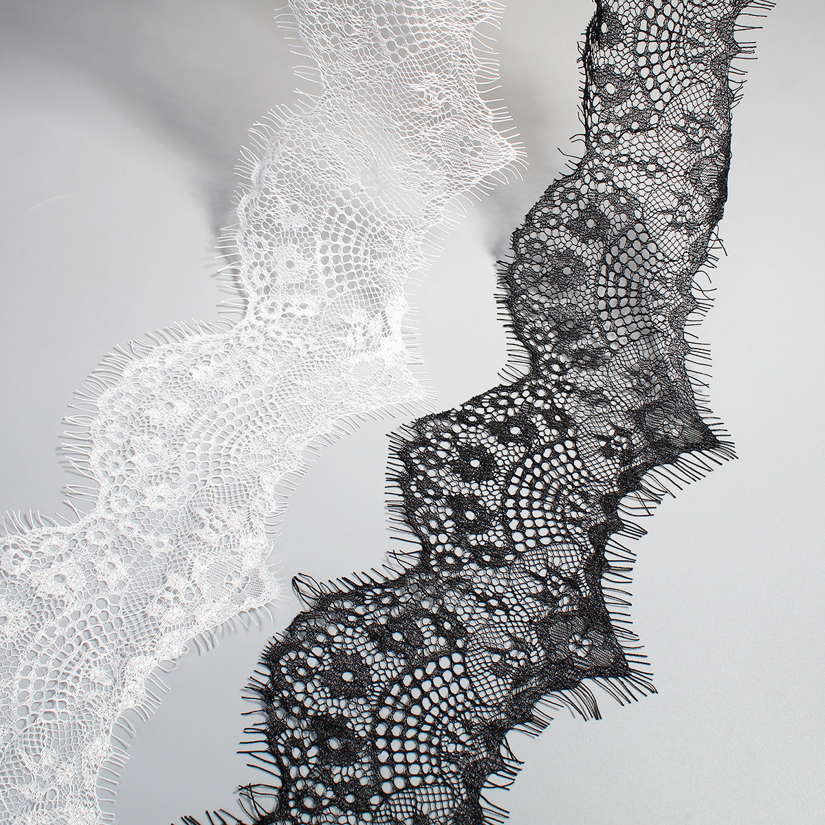 Изображение 1 Piece Polyamide Nylon Lace Trim White 300cm x 10cm