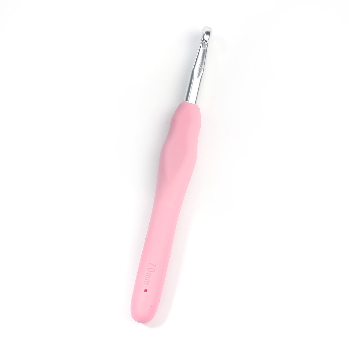 Picture of 7mm TPR Aluminum Crochet Hooks Pink 13.9cm(5 4/8") long, 2 PCs