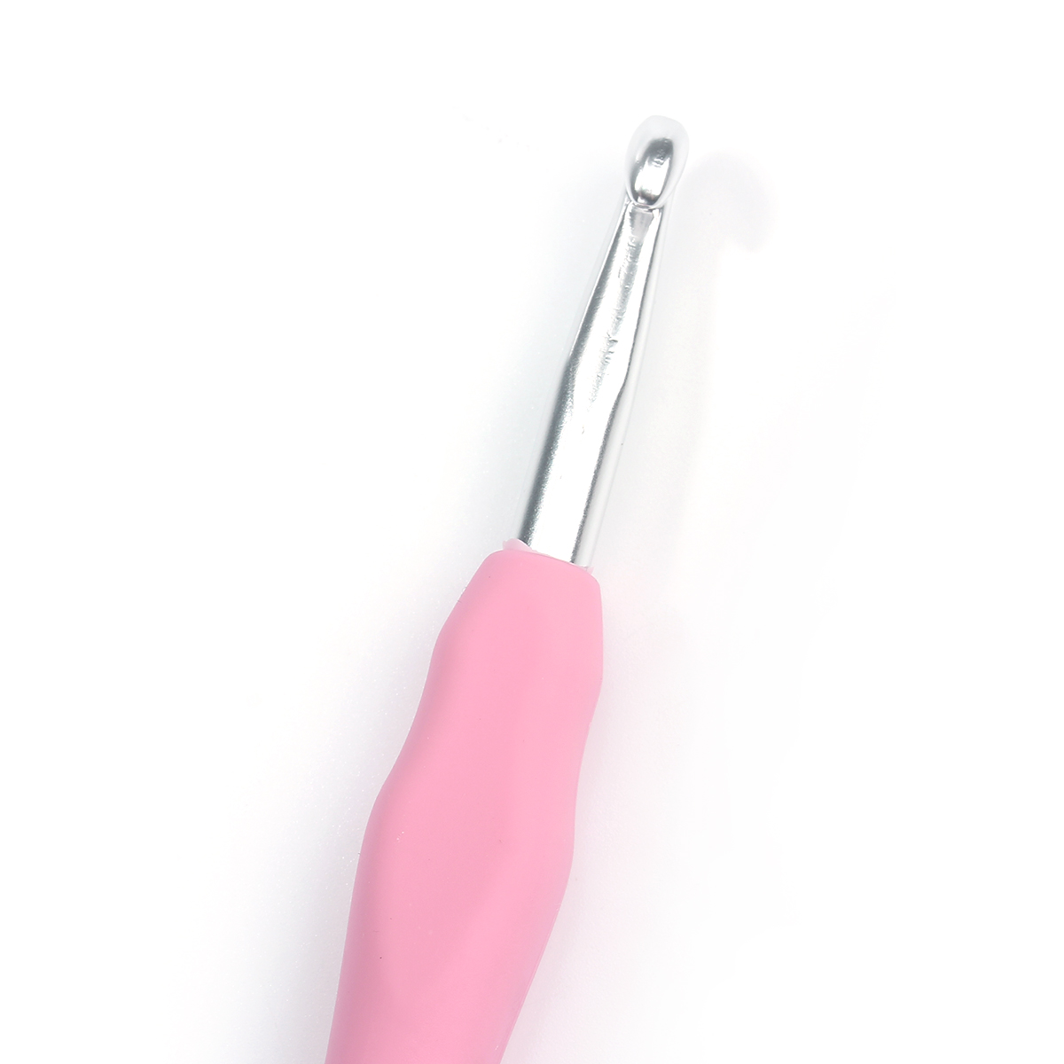 Picture of 7mm TPR Aluminum Crochet Hooks Pink 13.9cm(5 4/8") long, 2 PCs