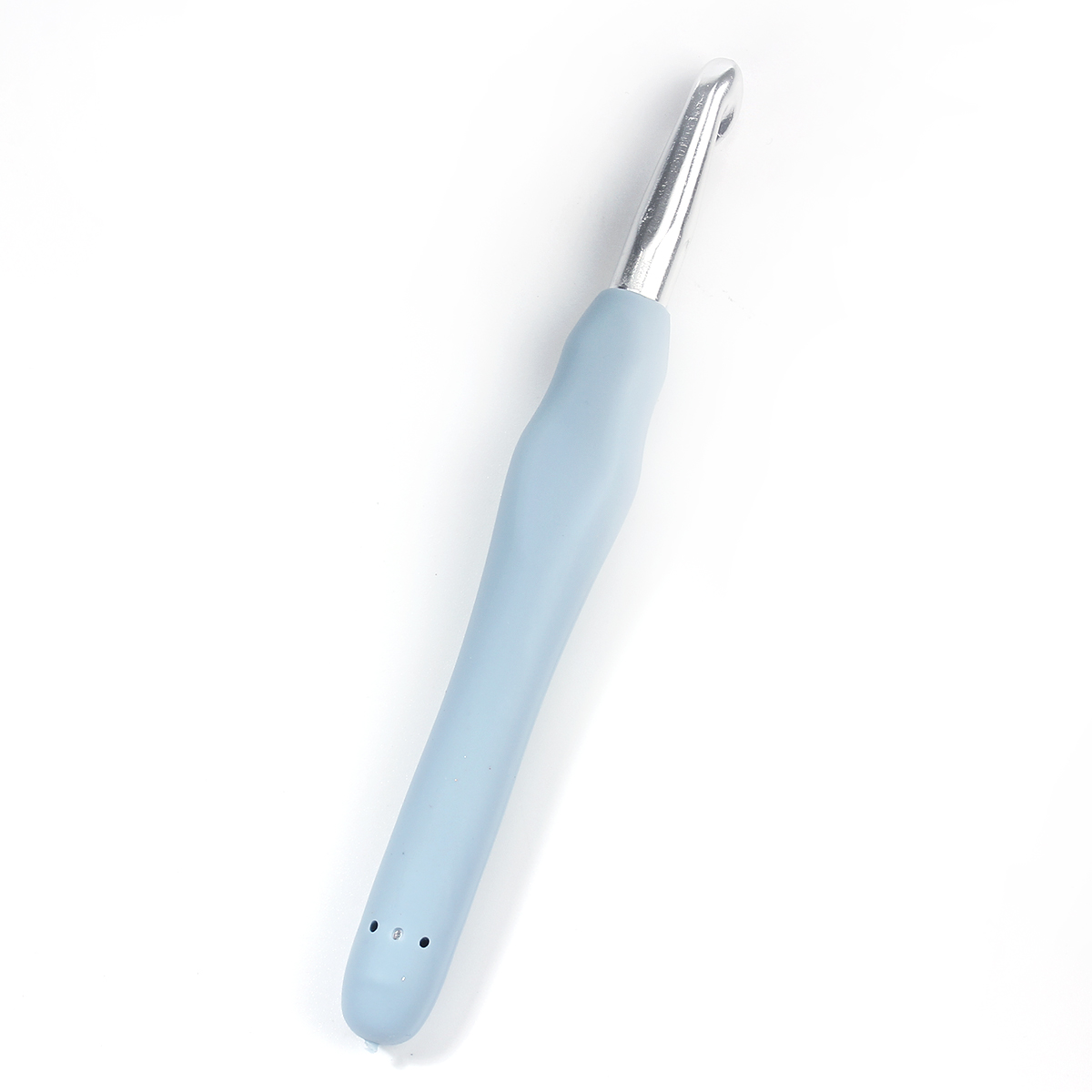 Picture of 8mm TPR Aluminum Crochet Hooks Blue 13.9cm(5 4/8") long, 2 PCs