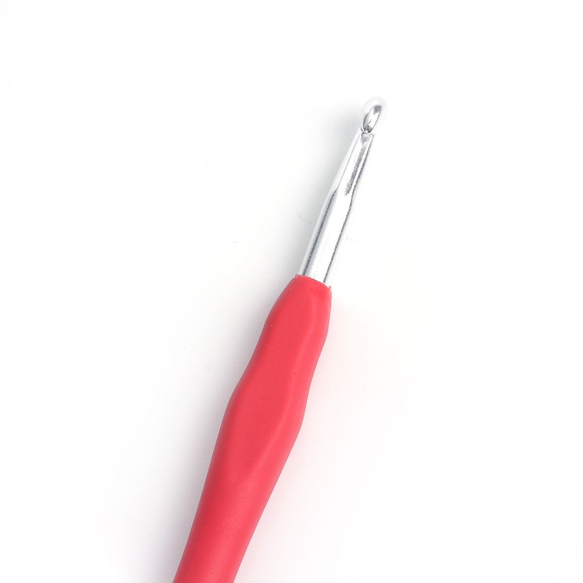 Picture of 6mm TPR Aluminum Crochet Hooks Red 13.9cm(5 4/8") long, 2 PCs