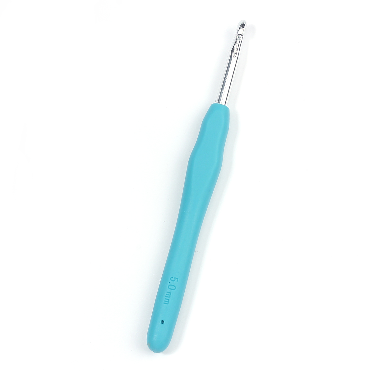 Picture of 5mm TPR Aluminum Crochet Hooks Deep Blue 13.9cm(5 4/8") long, 2 PCs