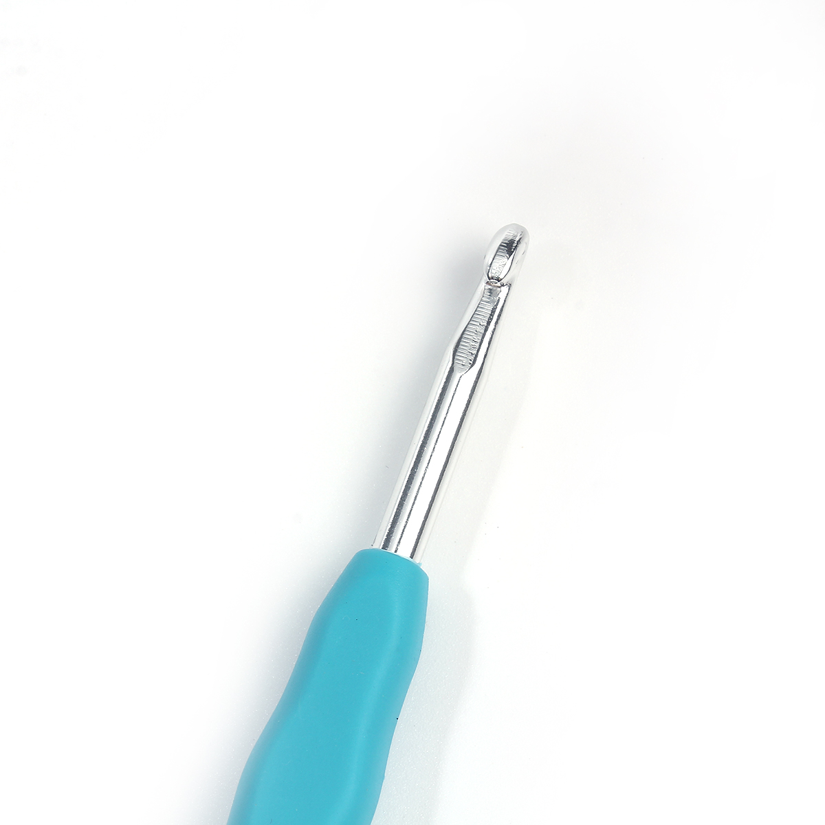 Picture of 5mm TPR Aluminum Crochet Hooks Deep Blue 13.9cm(5 4/8") long, 2 PCs