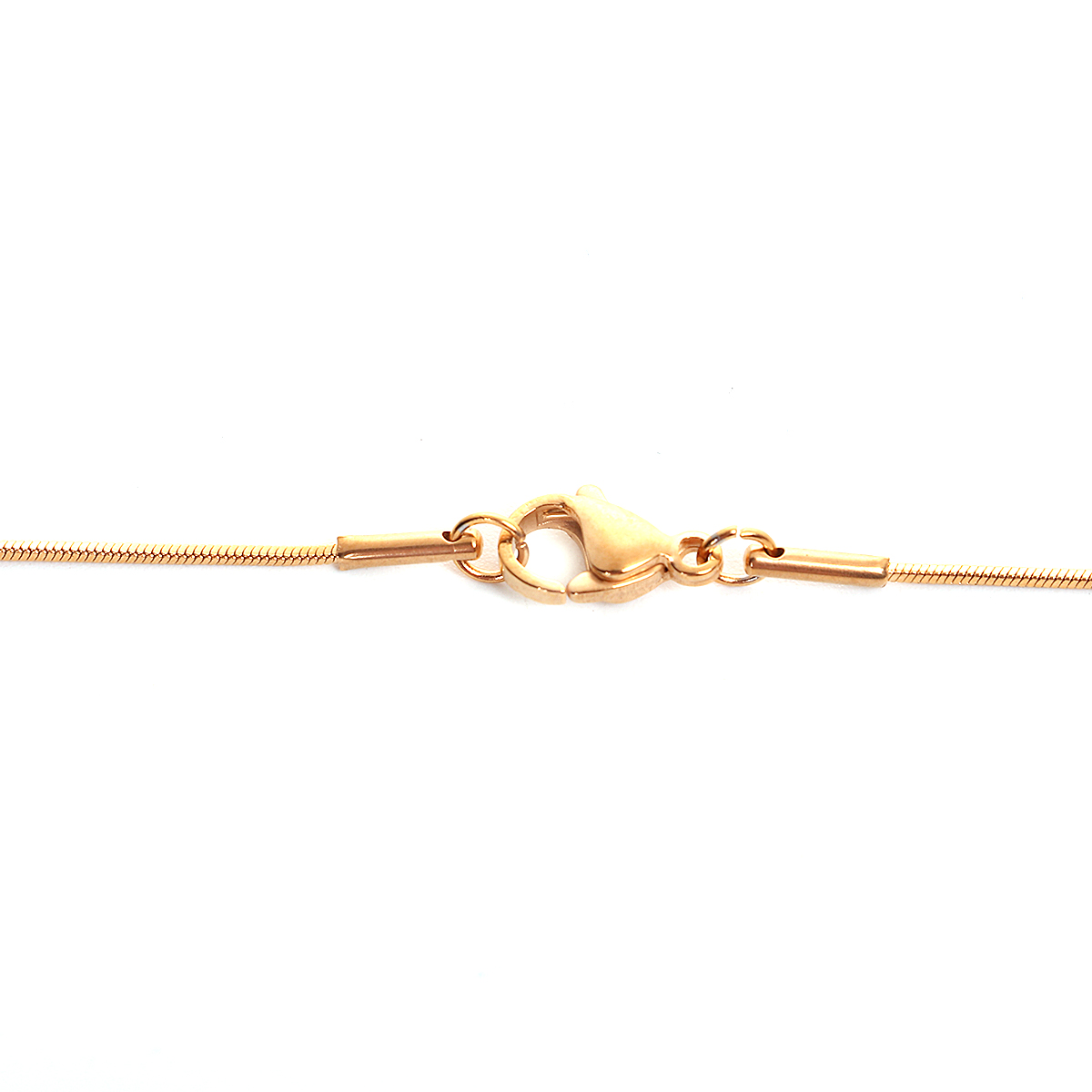 Imagen de 1 Unidad Recubrimiento al Vacío PVD Ecológico Elegante Sencillo Chapado en Oro 304 Acero Inoxidable Cadenas de Serpiente Collares Unisexo Regalo 45cm longitud, Tamaño de la Cadena: 45cm