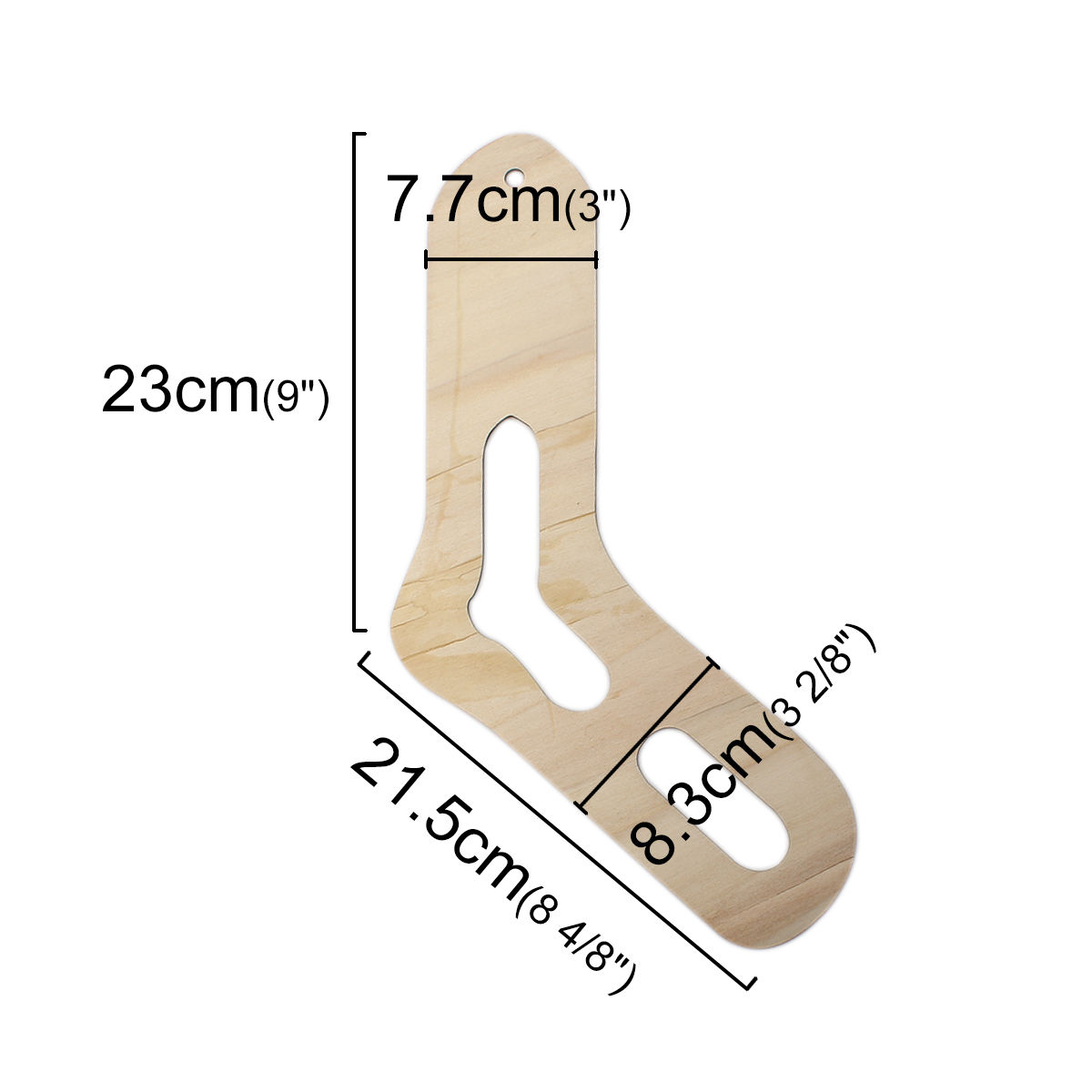 Bild von Holz Socke Blocker Naturfarben 36cm x 20cm 2 Stück