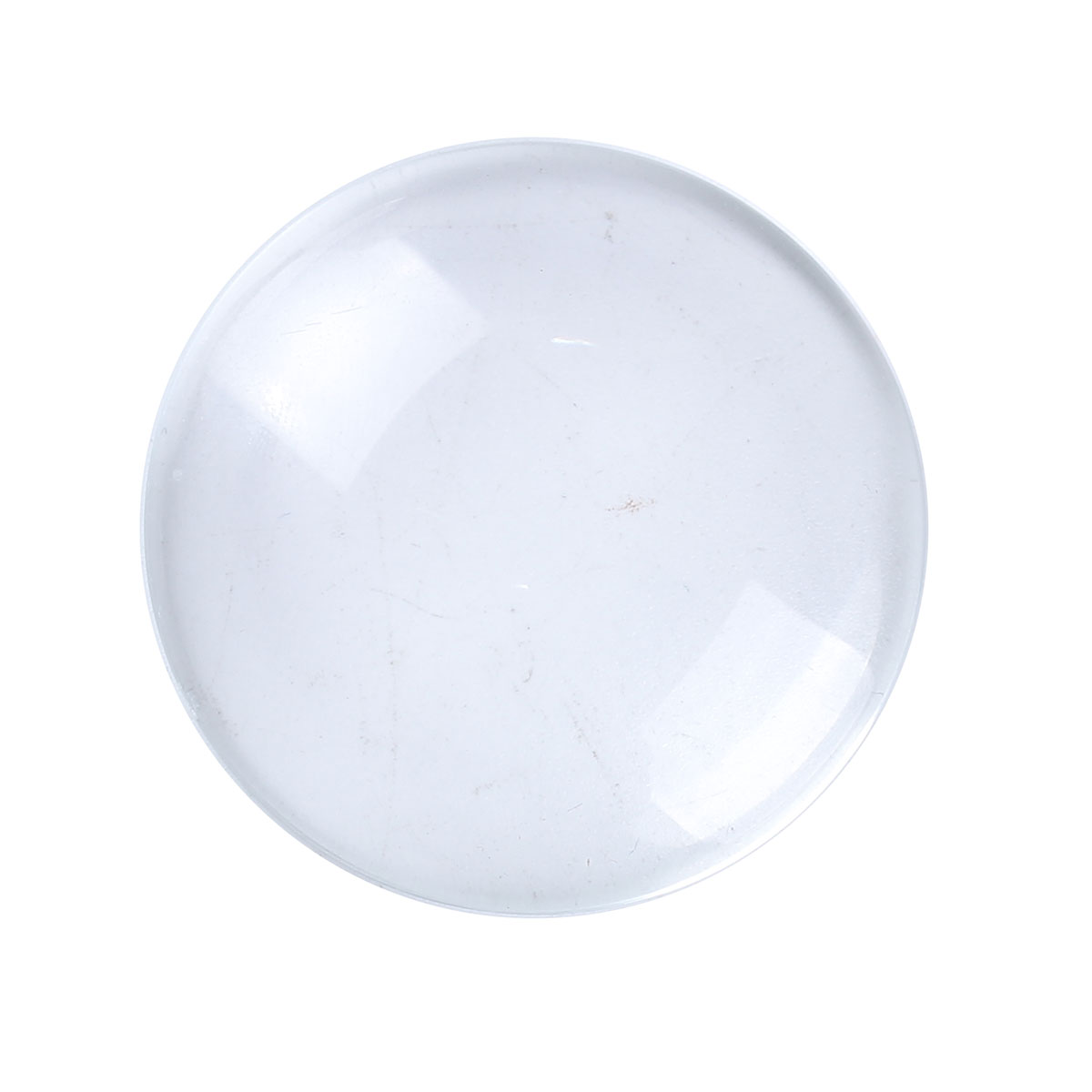 Bild von Glas Dom Cabochon Verzierung Rund Platt Transparent 40mm D., 10 Stück