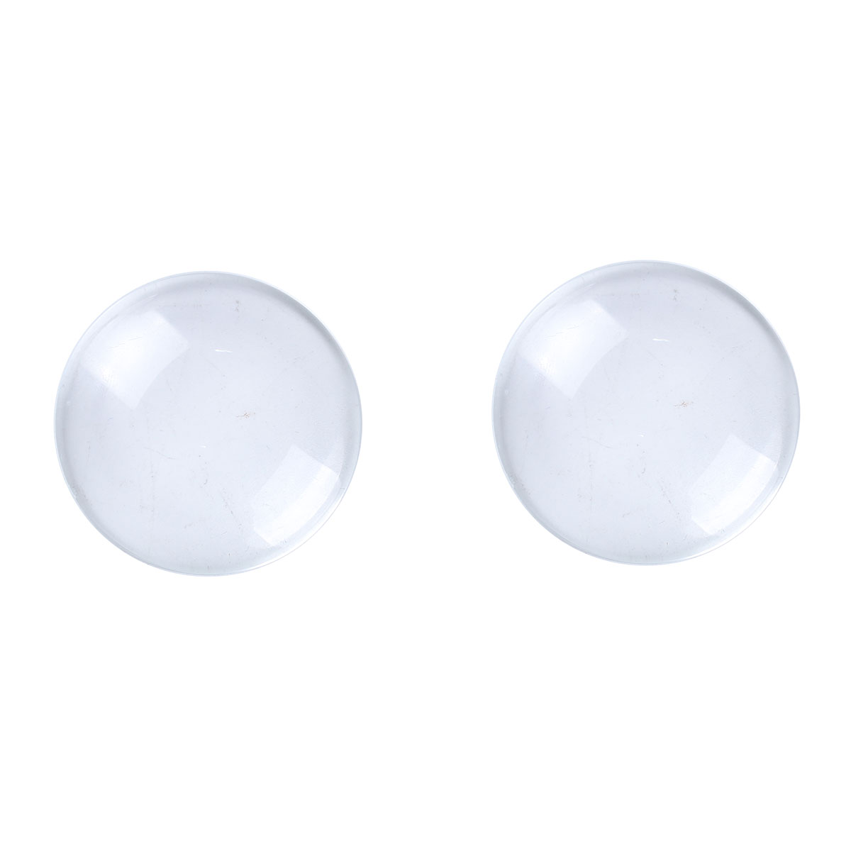 Bild von Glas Dom Cabochon Verzierung Rund Platt Transparent 40mm D., 10 Stück