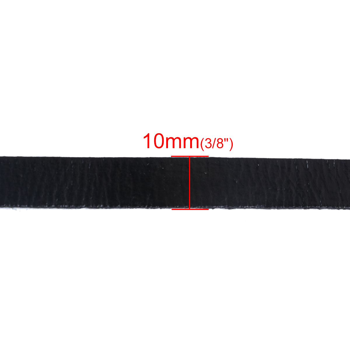 Picture of Cowhide Leather Jewelry Thread Cord Black 10mm( 3/8"), 1 M