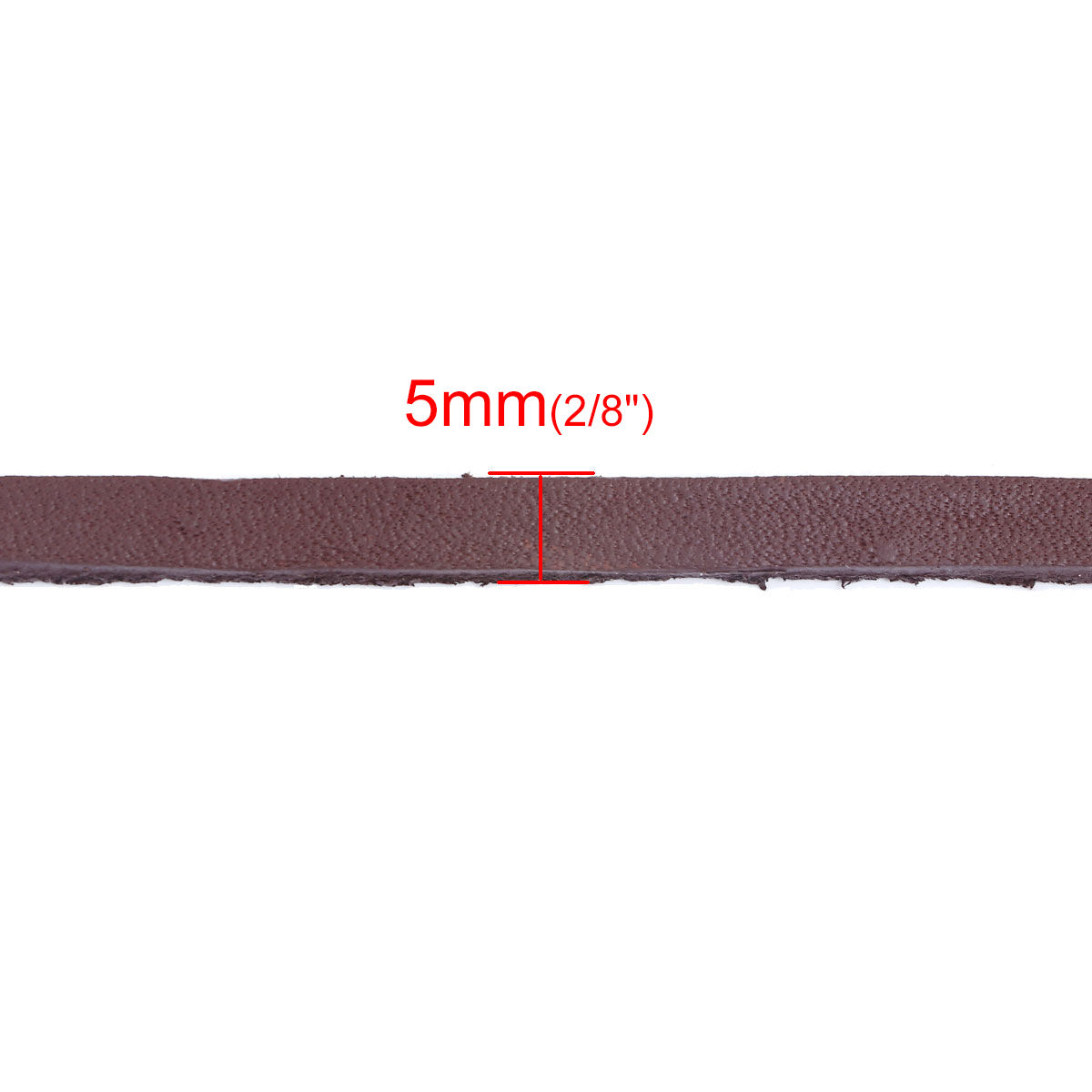 牛革レザー ジュエリー ワイヤー 糸 黒 5mm直径、 5 メートル の画像