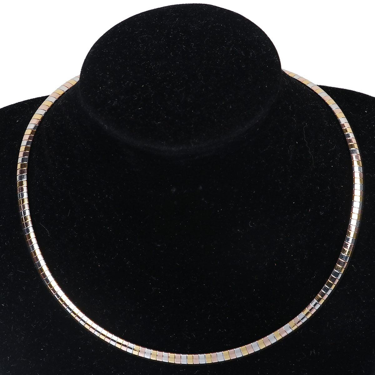 Imagen de 304 Acero Inoxidable Otras Cadenas Collares Multicolor 45cm longitud, Cadena: 6mm, 1 Unidad