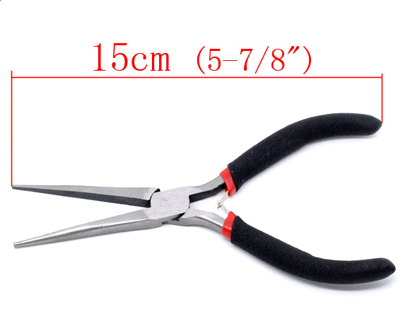 Picture of Flat Long Nose Tapered Pliers Beading Jewelry Tool 15cm, sold per packet of 1