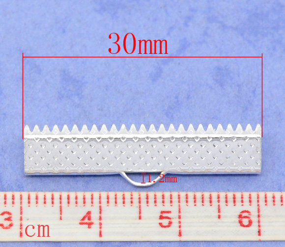 Imagen de Cinta Crimp Final Maletín, Argentado y Mancomunidad 3cmx7.5mm, 50 Unidades