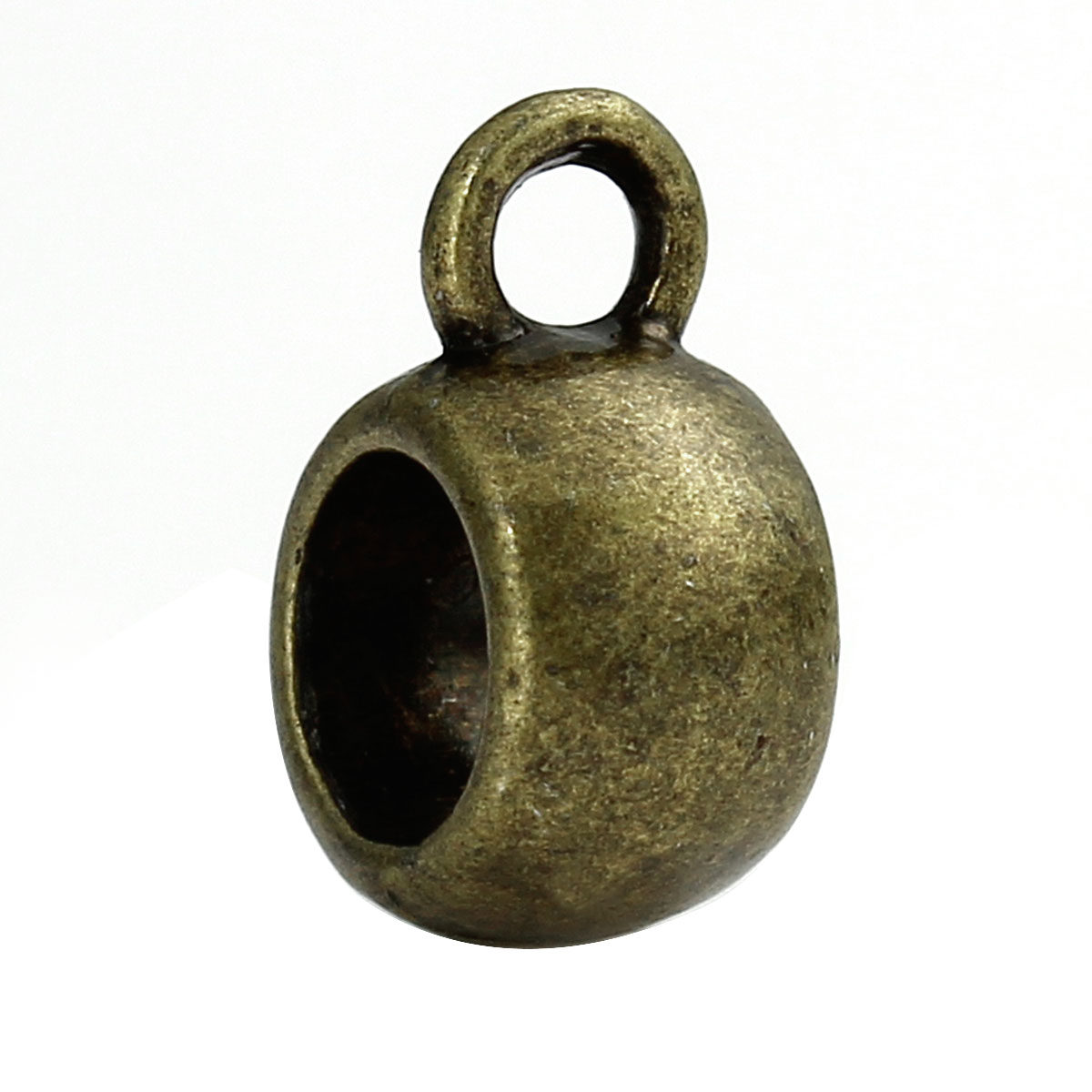 Picture of Antique Bronze Bail Beads Fit European Bracelet 11x5mm, sold per packet of 50