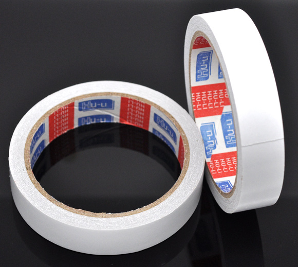 Bild von Doppelseitiges Klebeband Weiß 18m 20mm Breit 5 Rollen (ca 14M/Roll) 