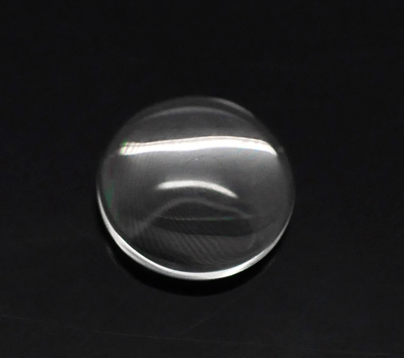 Bild von Transparent Glas Cabochons Glaskuppel Rund Klar 12mm. Verkauft eine Packung mit 100 Stücke