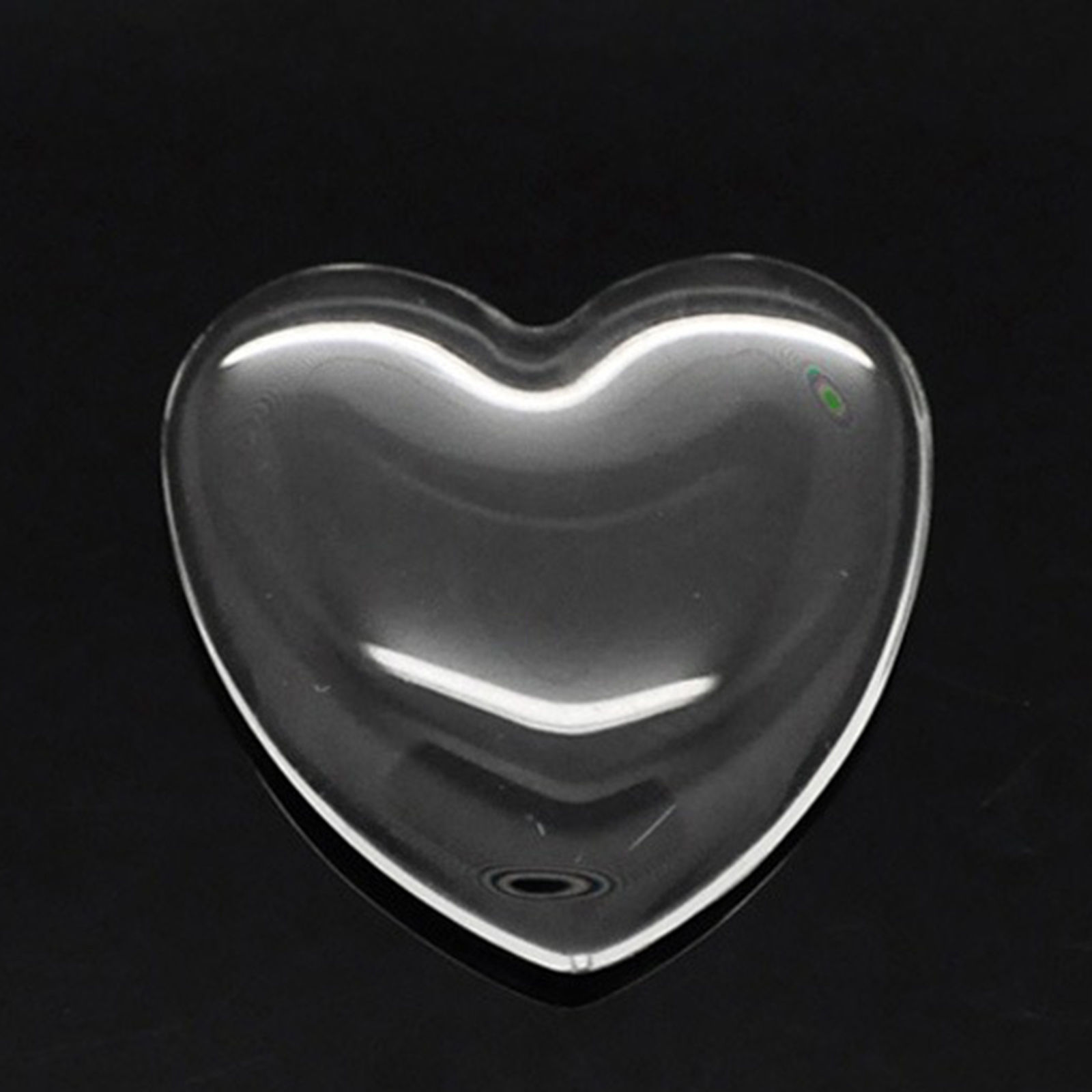Imagen de 100 PCs Glass Dome Seals Cabochon Heart Flatback Transparent Clear 25mm x 25mm