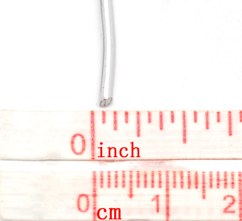 Picture of Silver Plated Aluminum Wire Craft Jewelry Making 2mm, sold per packet of 1 Roll(Approx 10 M/Roll)