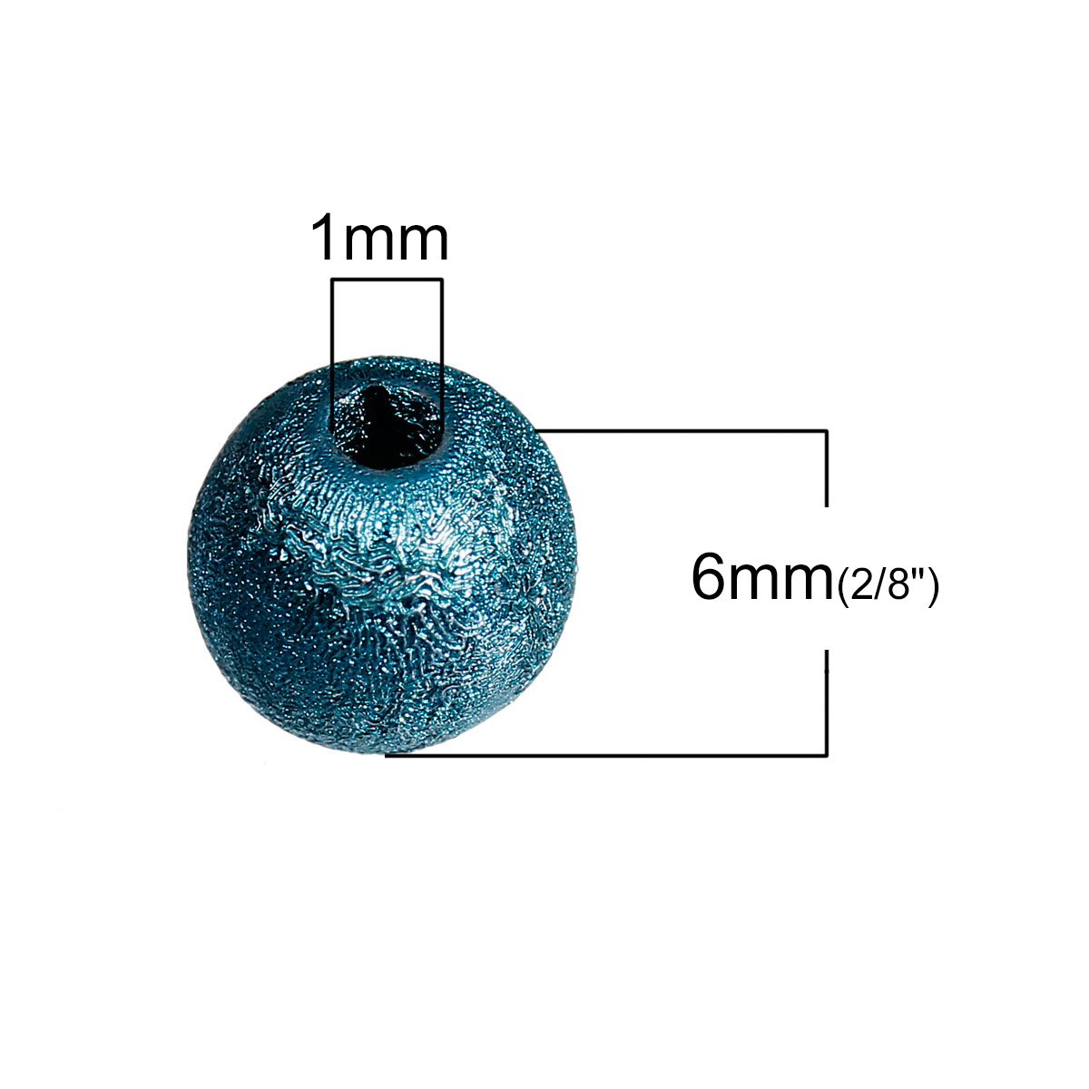 Imagen de Cuentas Chicle Estrella Acrílico de Bola,Al Azar 6mm Diámetro, Agujero: acerca de 1mm, 500 Unidades