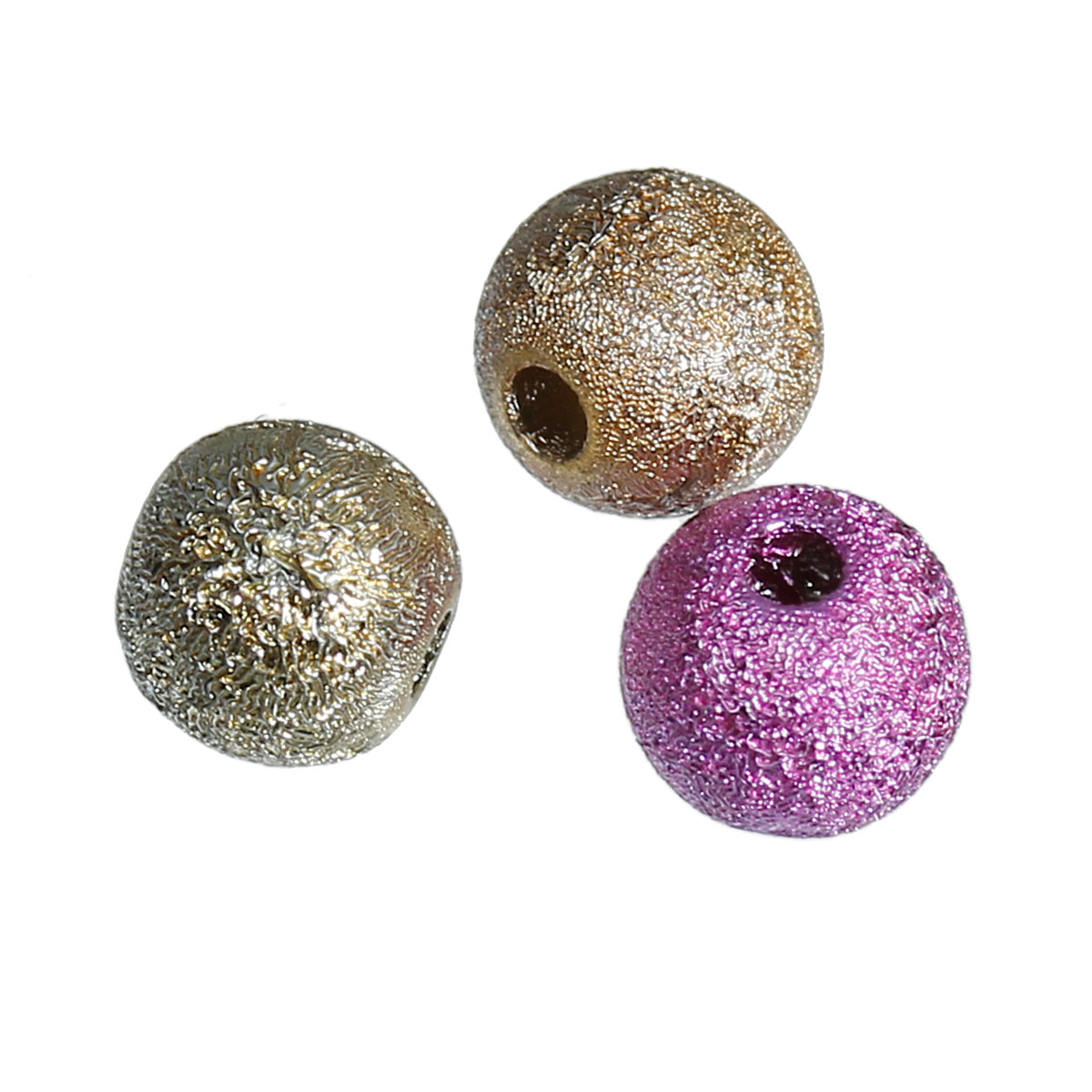 Imagen de Cuentas Chicle Estrella Acrílico de Bola,Al Azar 6mm Diámetro, Agujero: acerca de 1mm, 500 Unidades