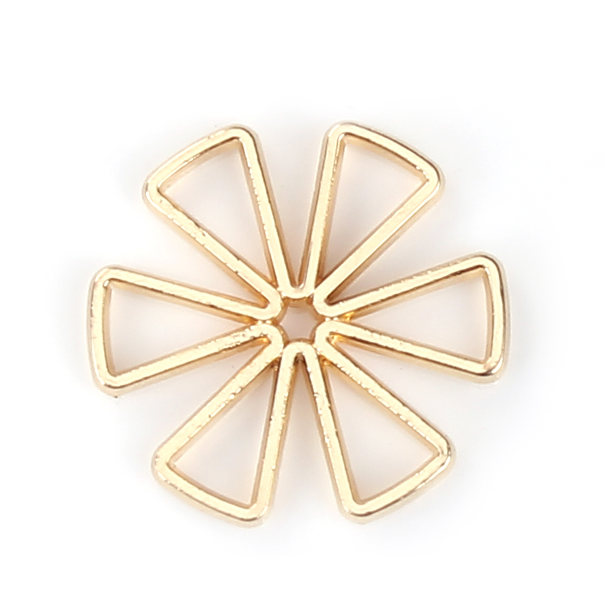 Image de Connecteurs en Alliage de Zinc Fleur Doré 18mm x 18mm, 10 Pcs