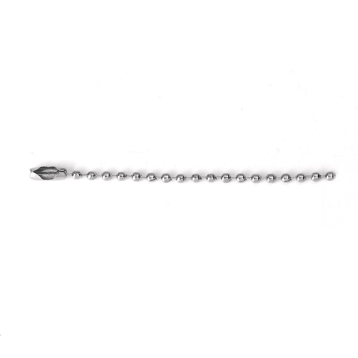 Picture of Iron Based Alloy Ball Chain Keychain For Tag Silver Tone 8cm(3 1/8") long - 7cm(2 6/8") long, 200 PCs