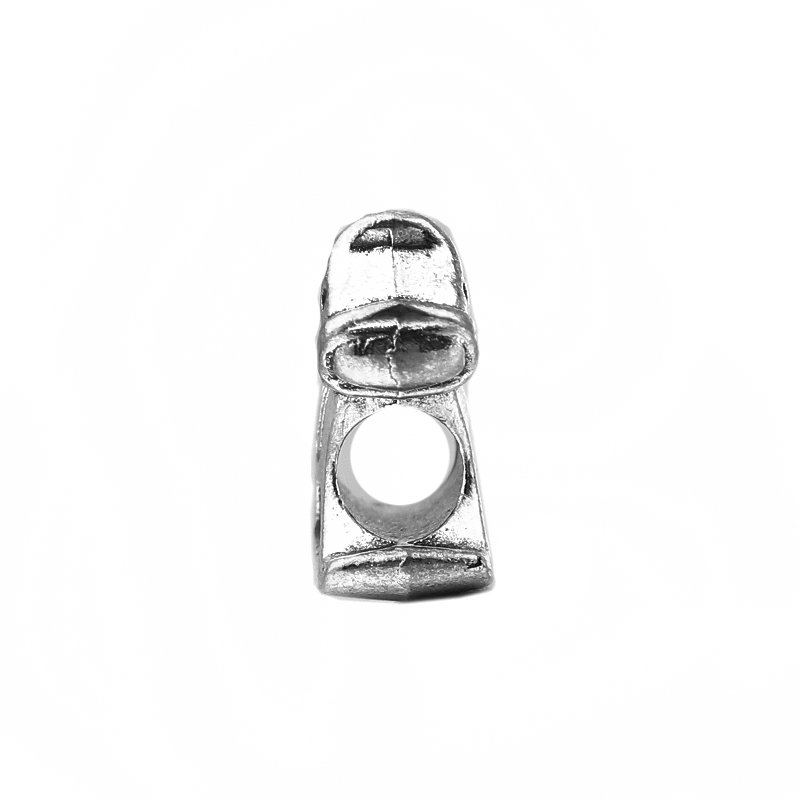 Imagen de Zamak Estilo Europeo Granos charm agujero grandes Animal Plata Antigua Flor Mixto Aprox 16mm x 15mm, Agujero: Aprox 4.6mm, 1 Juego