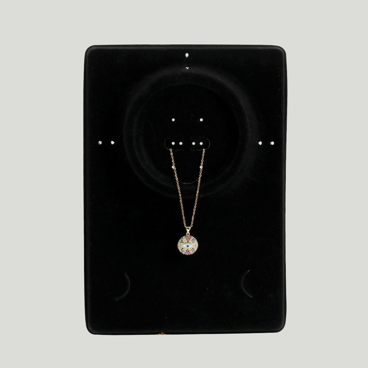 Picture of PVC Jewelry Displays Rectangle Black 23cm(9") x 16.3cm(6 3/8") , 10 Sheets