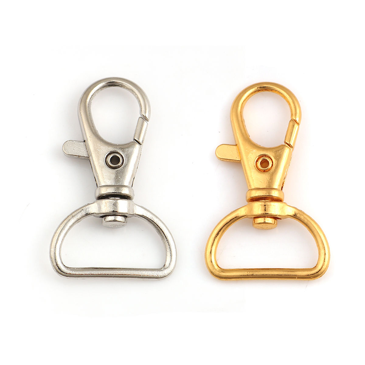Picture of Iron Based Alloy Keychain & Keyring Silver Tone 40mm x 24mm, 10 PCs