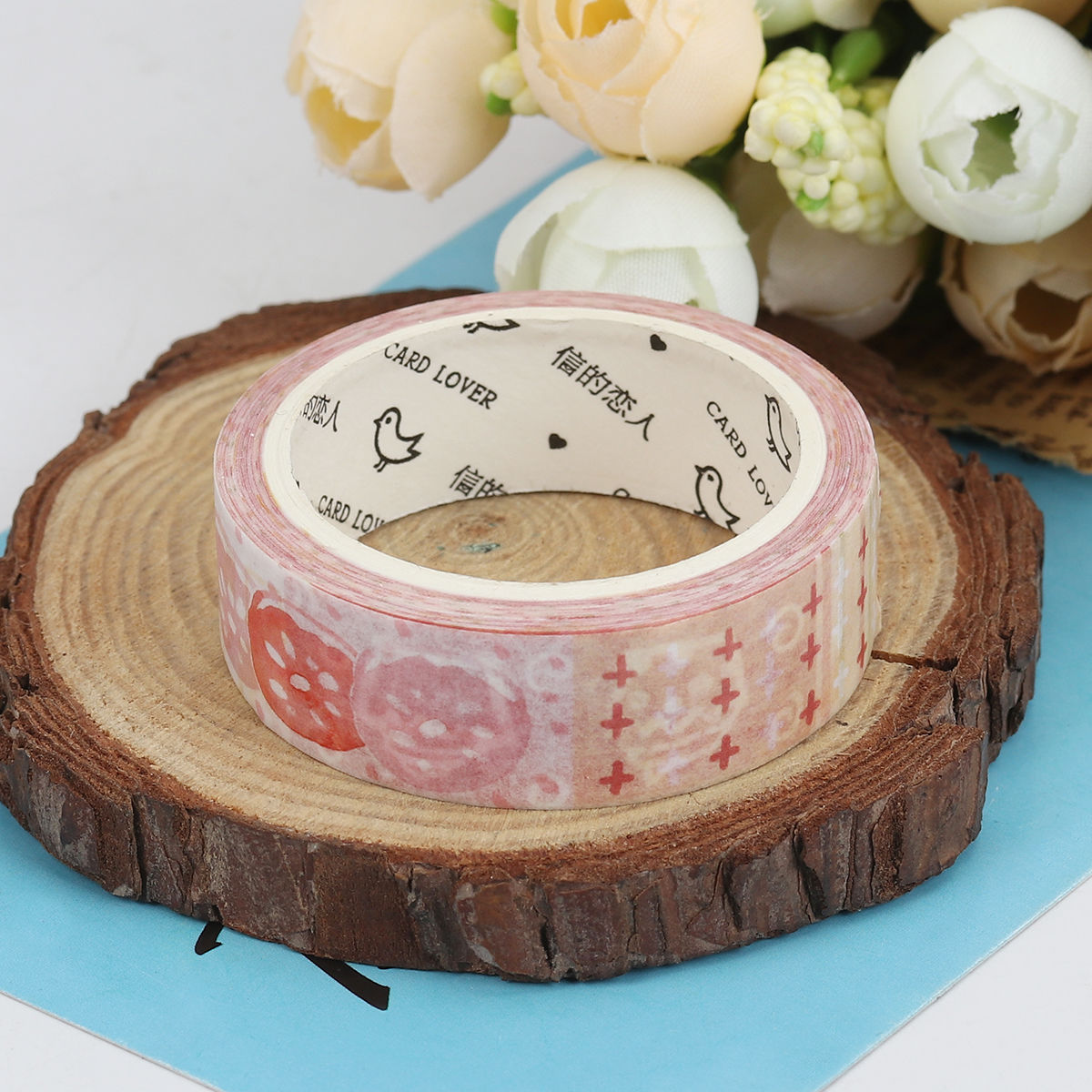 Imagen de Cinta de Washi Papel de Multicolor , Cake , Corona 15mm, 1 Rollo (Aprox 7 M/Rollo)