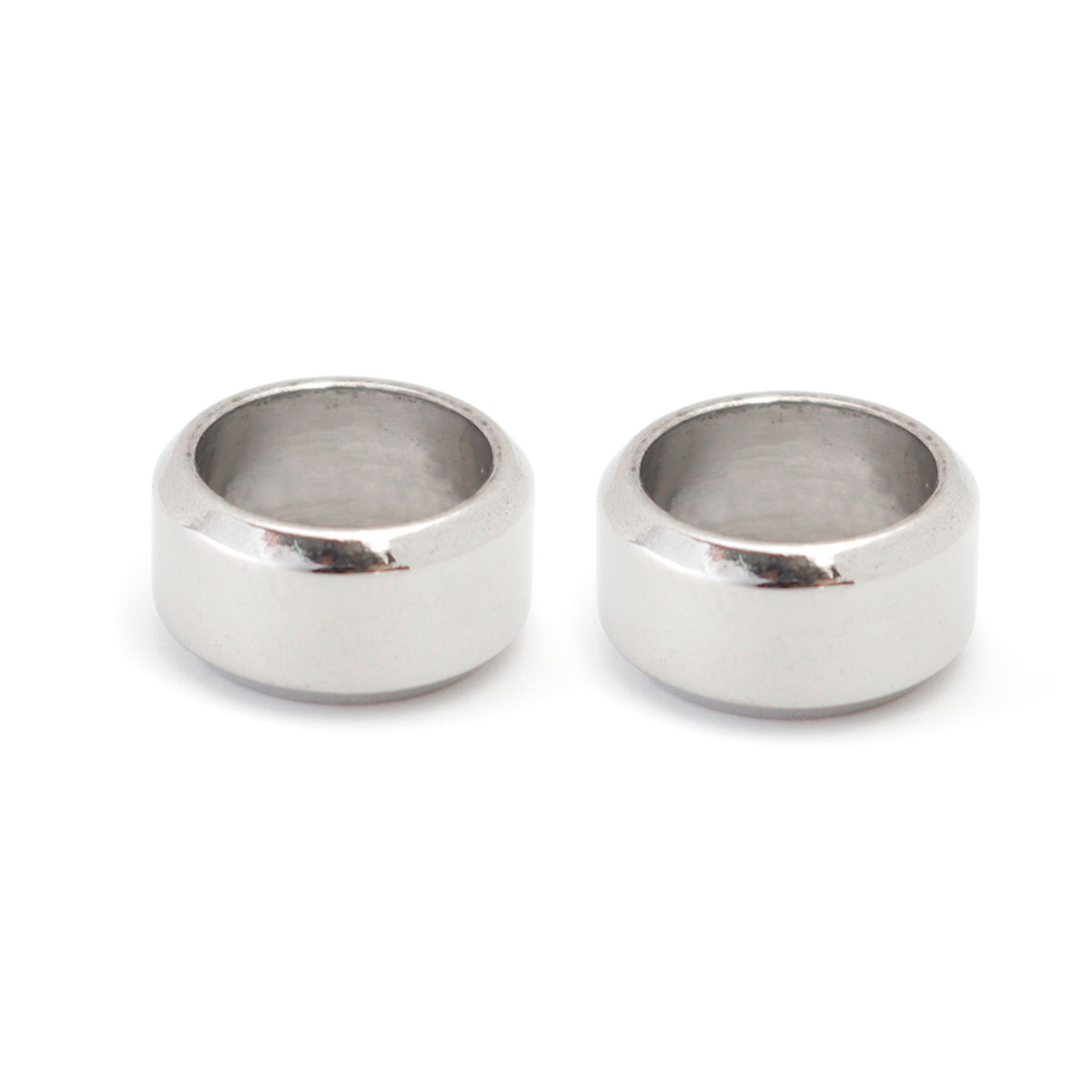 Picture of 304 Stainless Steel Casting Beads Cylinder Silver Tone 11mm x 6mm, Hole: Approx 8.7mm, 1 Piece