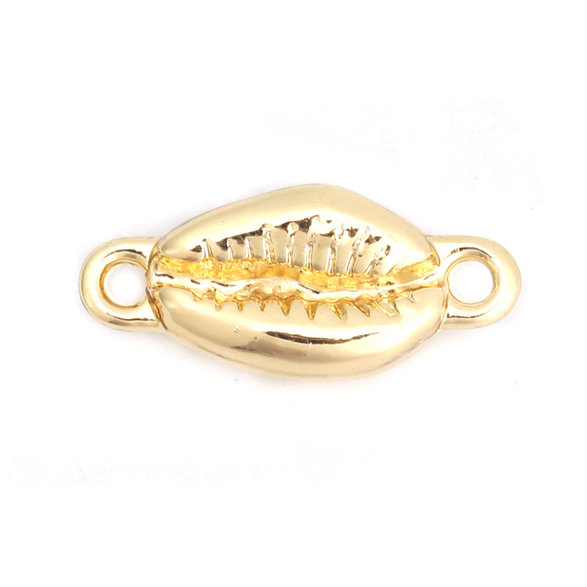 Picture of Zinc Based Alloy Ocean Jewelry Connectors Conch/ Sea Snail Gold Plated 20mm x 9mm, 10 PCs