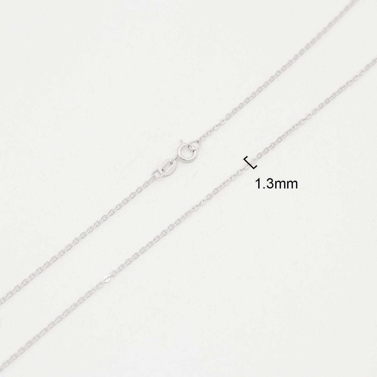 Picture of Sterling Silver Link Cable Chain Necklace Silver 45.7cm(18") long, 1 Piece