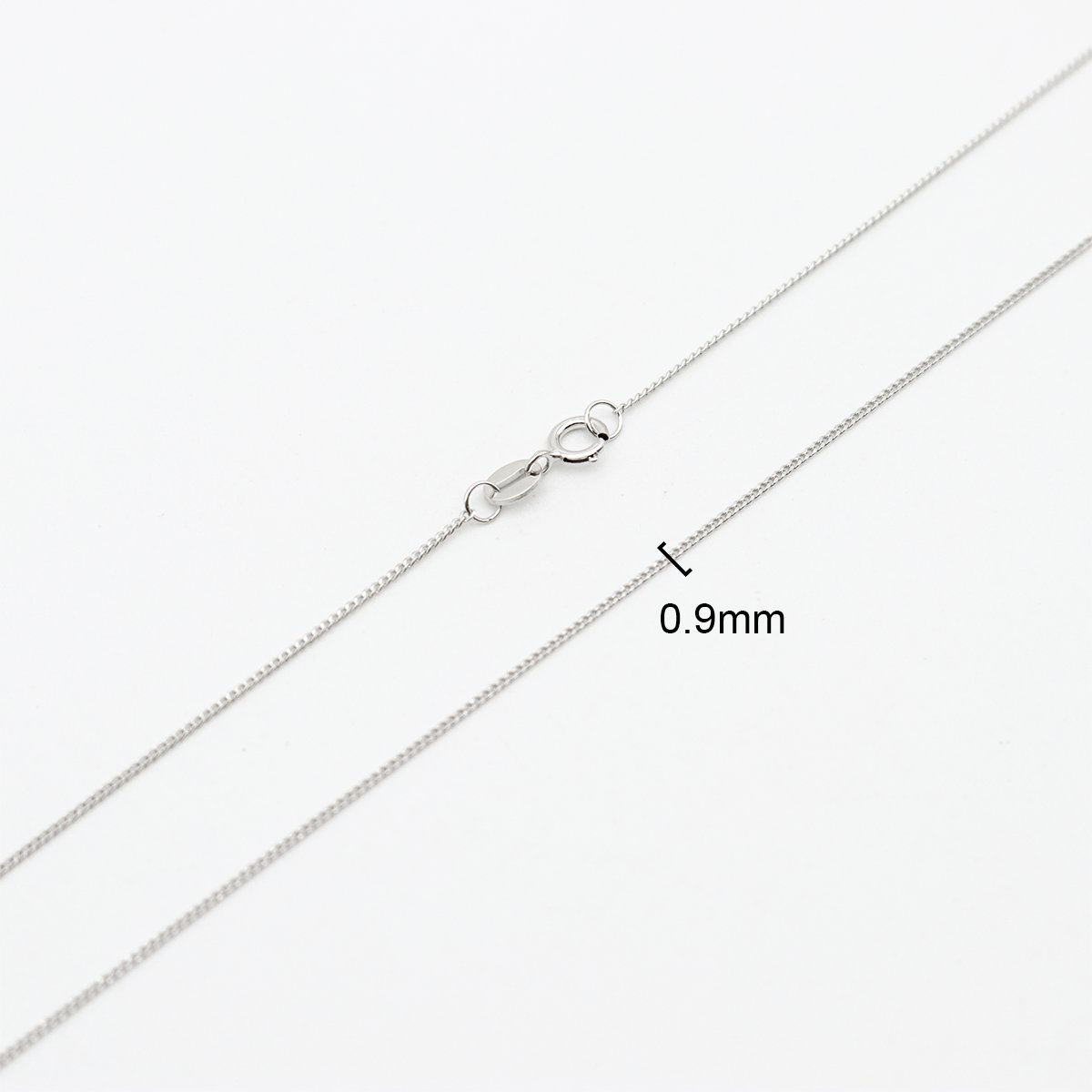Picture of Sterling Silver Link Curb Chain Necklace Silver 45.7cm(18") long, 1 Piece