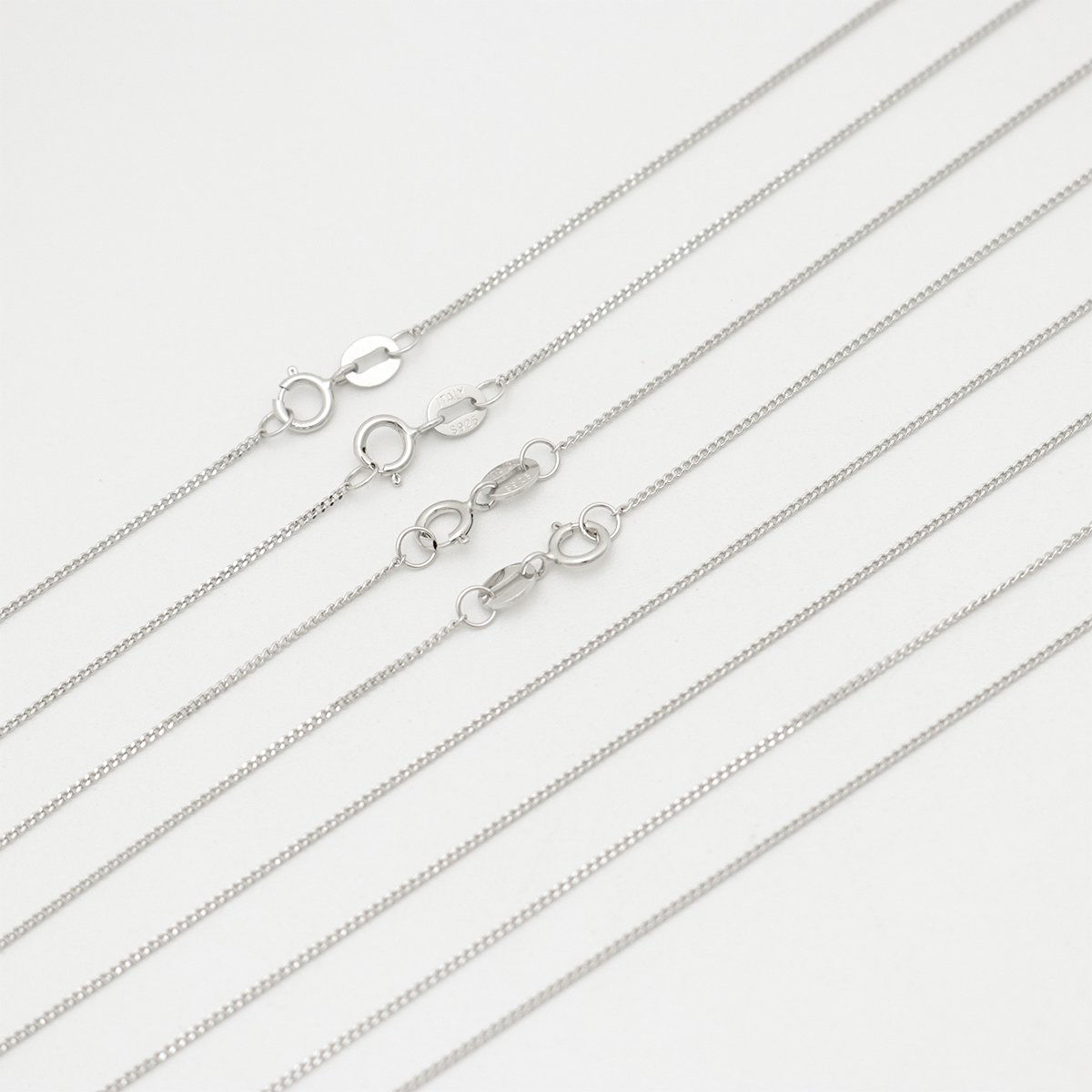 Picture of Sterling Silver Link Curb Chain Necklace Silver 45.7cm(18") long, 1 Piece