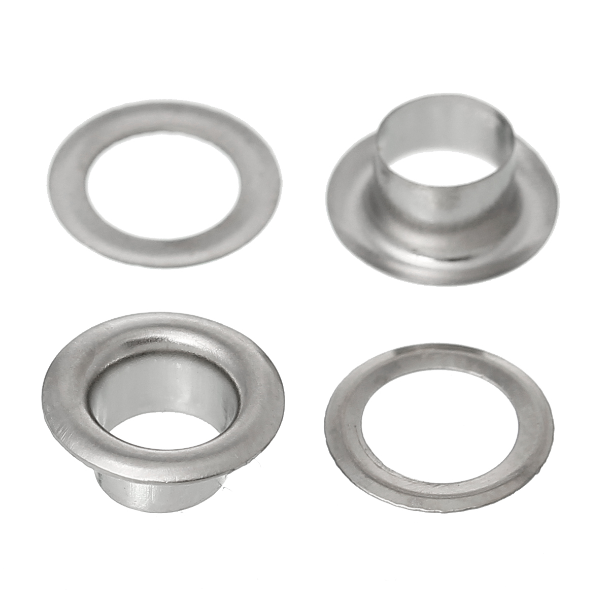 Bild von Silberfarbe Ösenset Öse Ösen Set 8mmx3mm 8mm,verkauft eine Packung mit 500 Sets