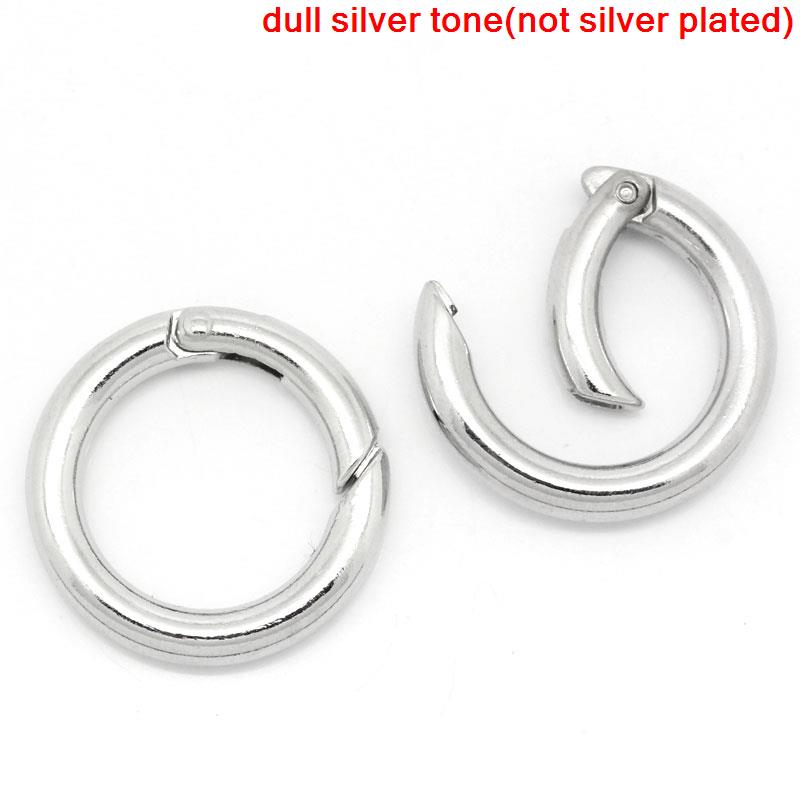 Picture of Zinc Based Alloy Safety Rings Round Silver Tone 25mm Dia, 10 PCs