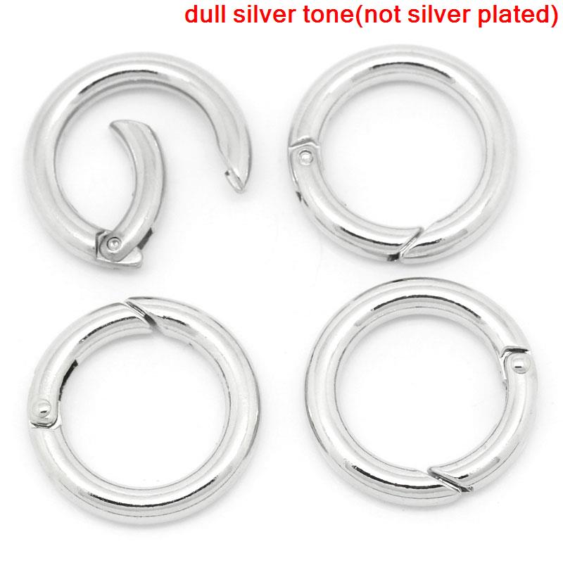 Picture of Zinc Based Alloy Safety Rings Round Silver Tone 25mm Dia, 10 PCs