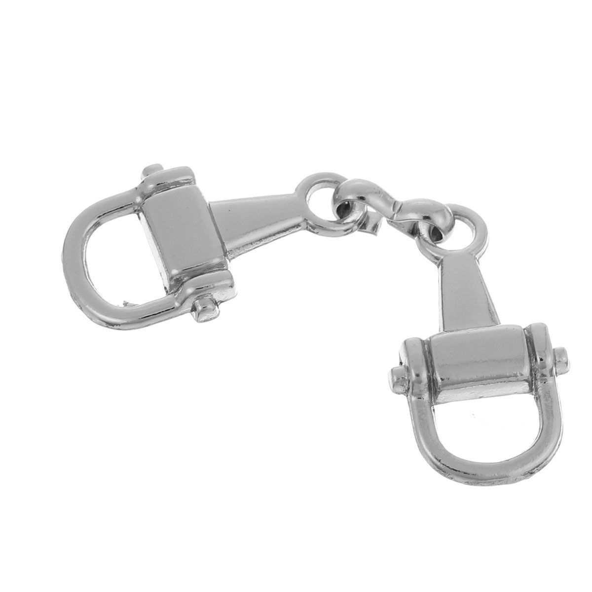 Picture of 100 PCs Zinc Based Alloy & Iron Based Alloy Connectors Charms Pendants Silver Tone Opener 4.8cm x 1.3cm
