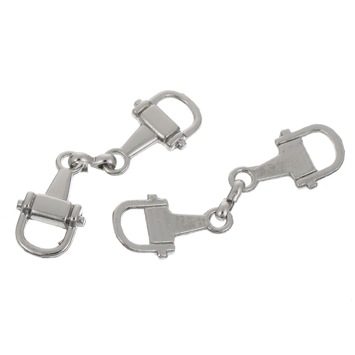 Picture of 100 PCs Zinc Based Alloy & Iron Based Alloy Connectors Charms Pendants Silver Tone Opener 4.8cm x 1.3cm