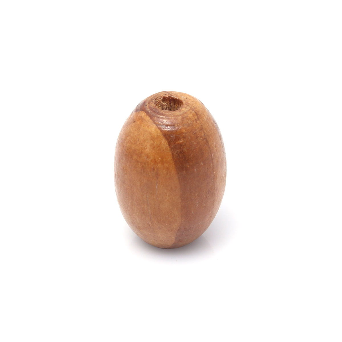 Picture of Natural Wood Spacer Beads Barrel Coffee About 28mm x 20mm, Hole: Approx 4.7mm, 50 PCs
