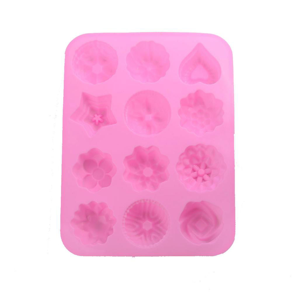 Picture of Silicone Resin Mold For Jewelry Making Rectangle Pink Shell 8cm x 7.5cm, 1 Piece