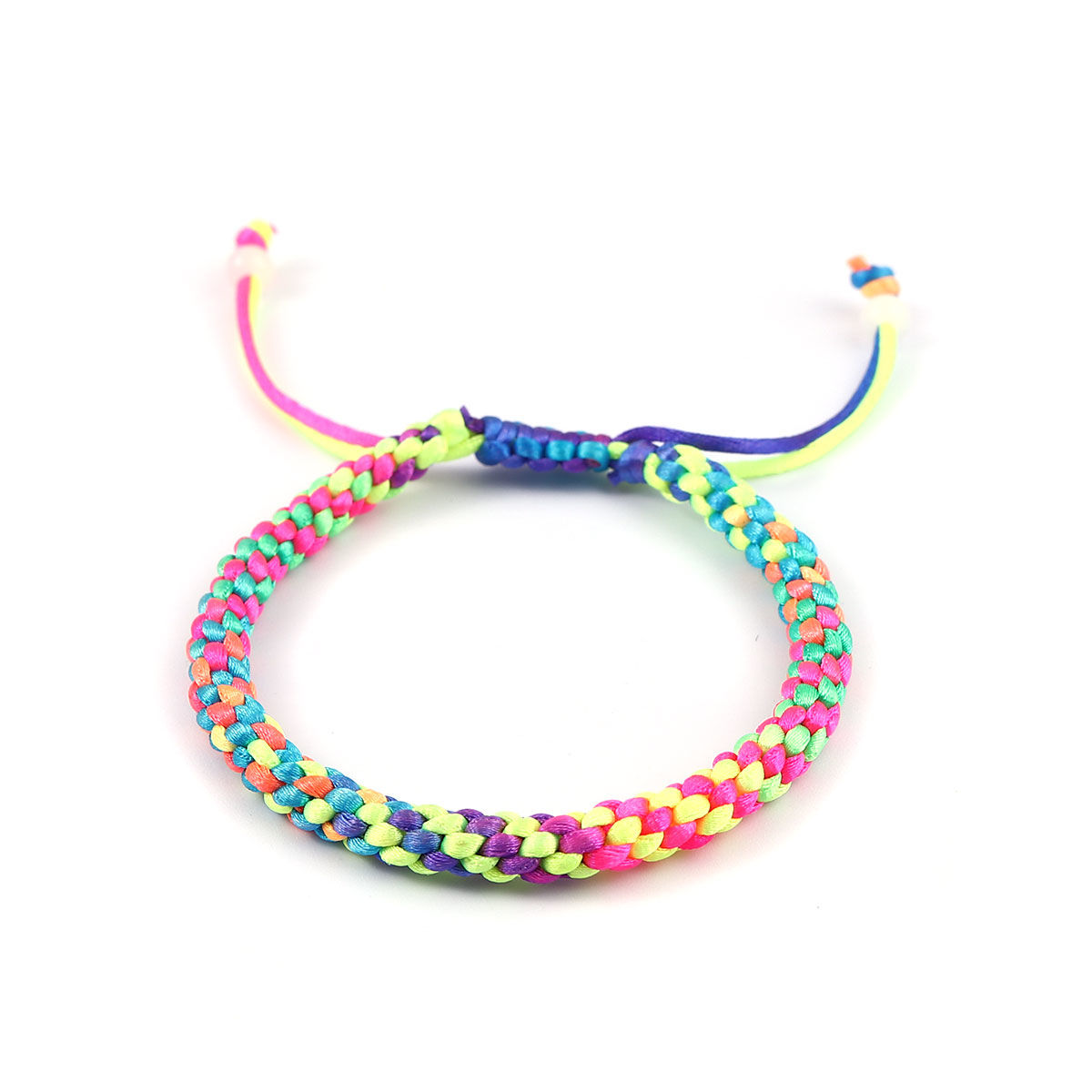 Picture of 1 Piece Polyamide Nylon Braided Bracelets Accessories Findings Multicolor 19cm(7 4/8") long